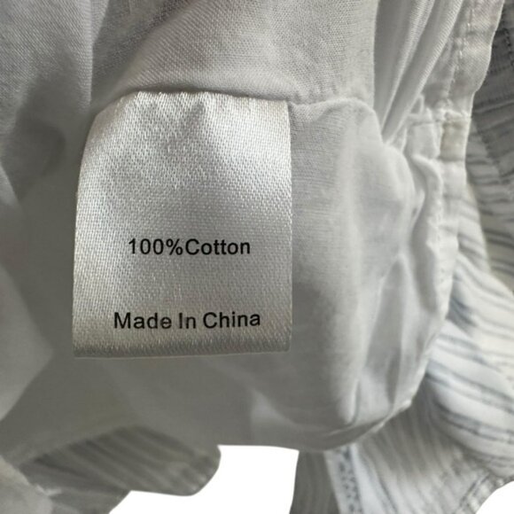 Tuckernuck Women Grosgrain Trim Oxford Stripe Bouvier Mini Dress Sz Small Preppy - Picture 6 of 11